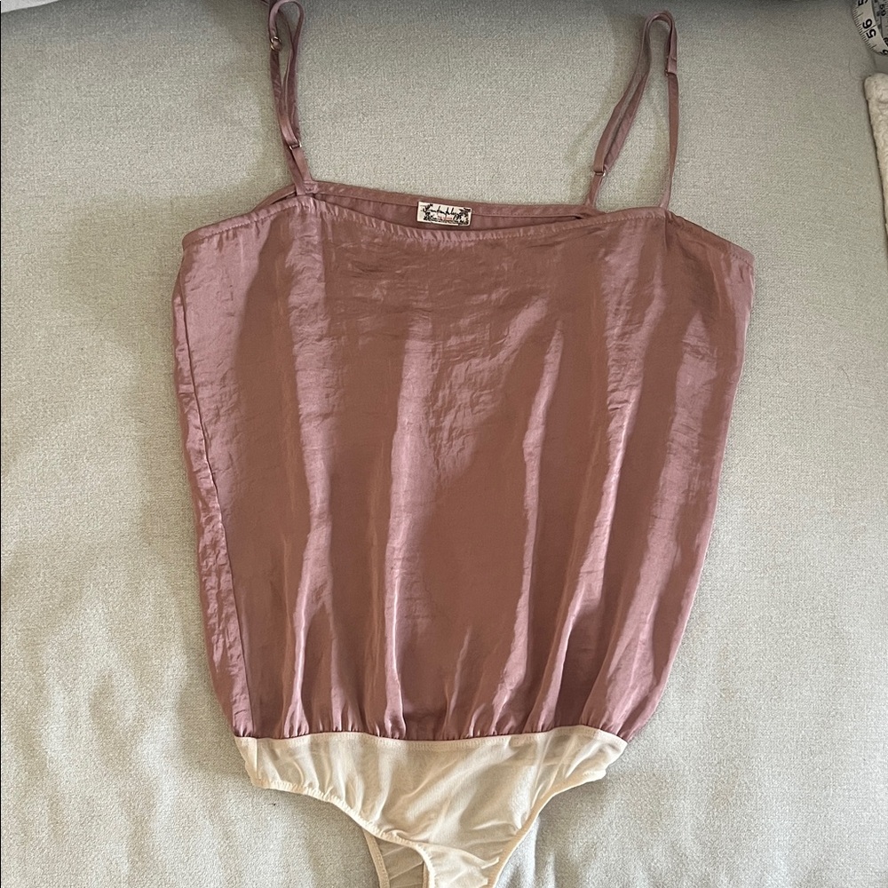 Free People Silk Bodysuit